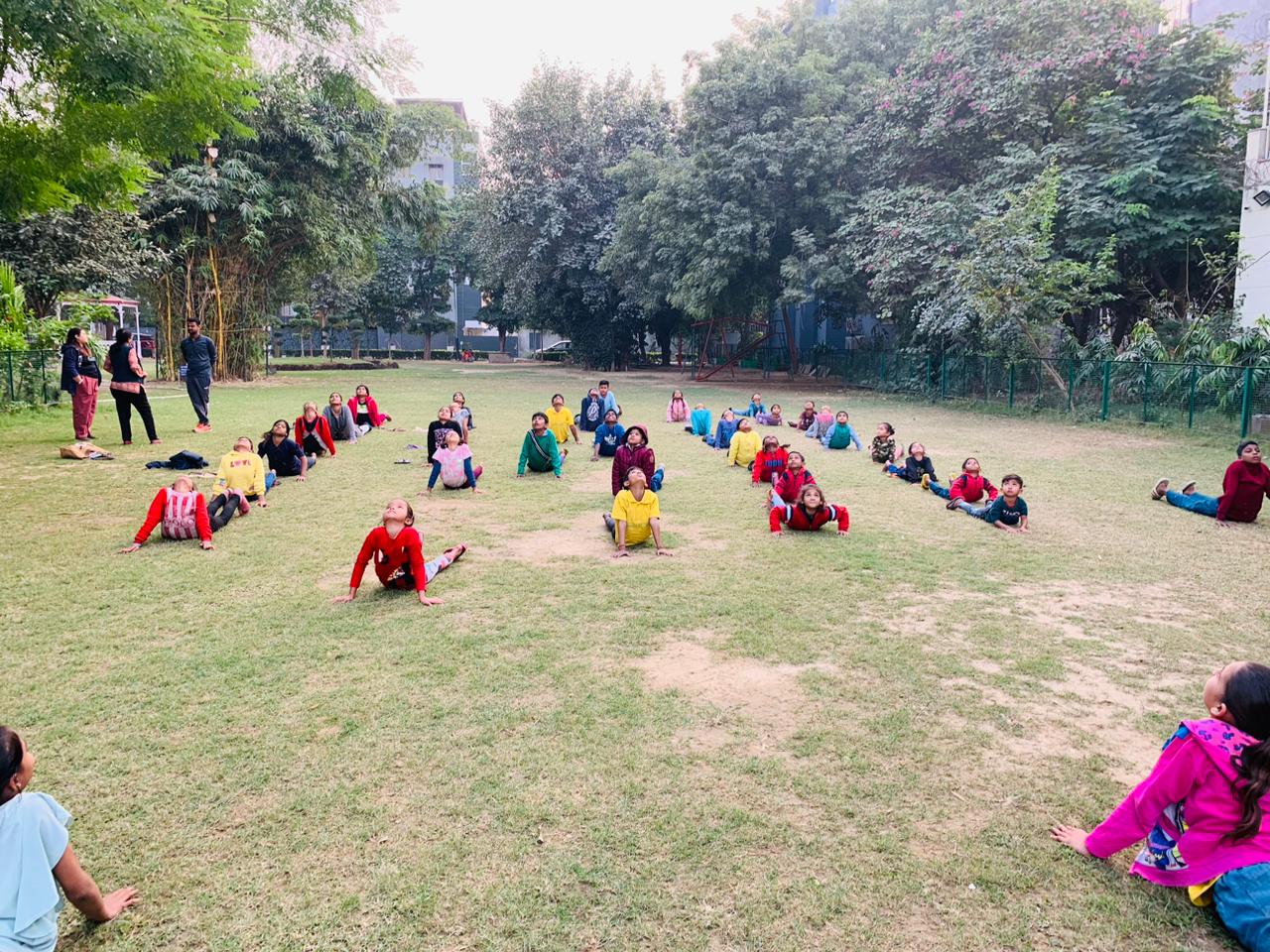 Yoga session photo