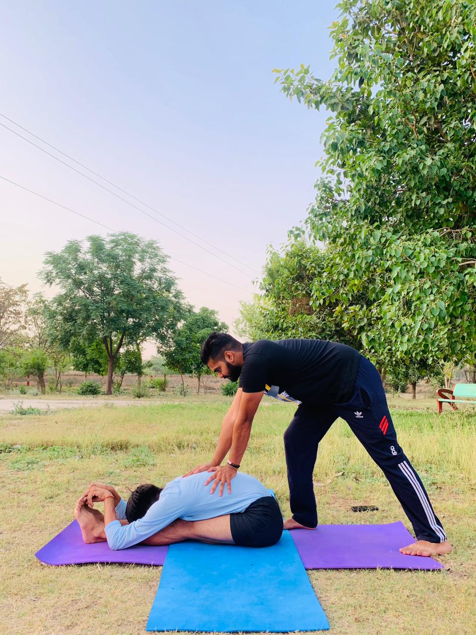 Yoga session photo